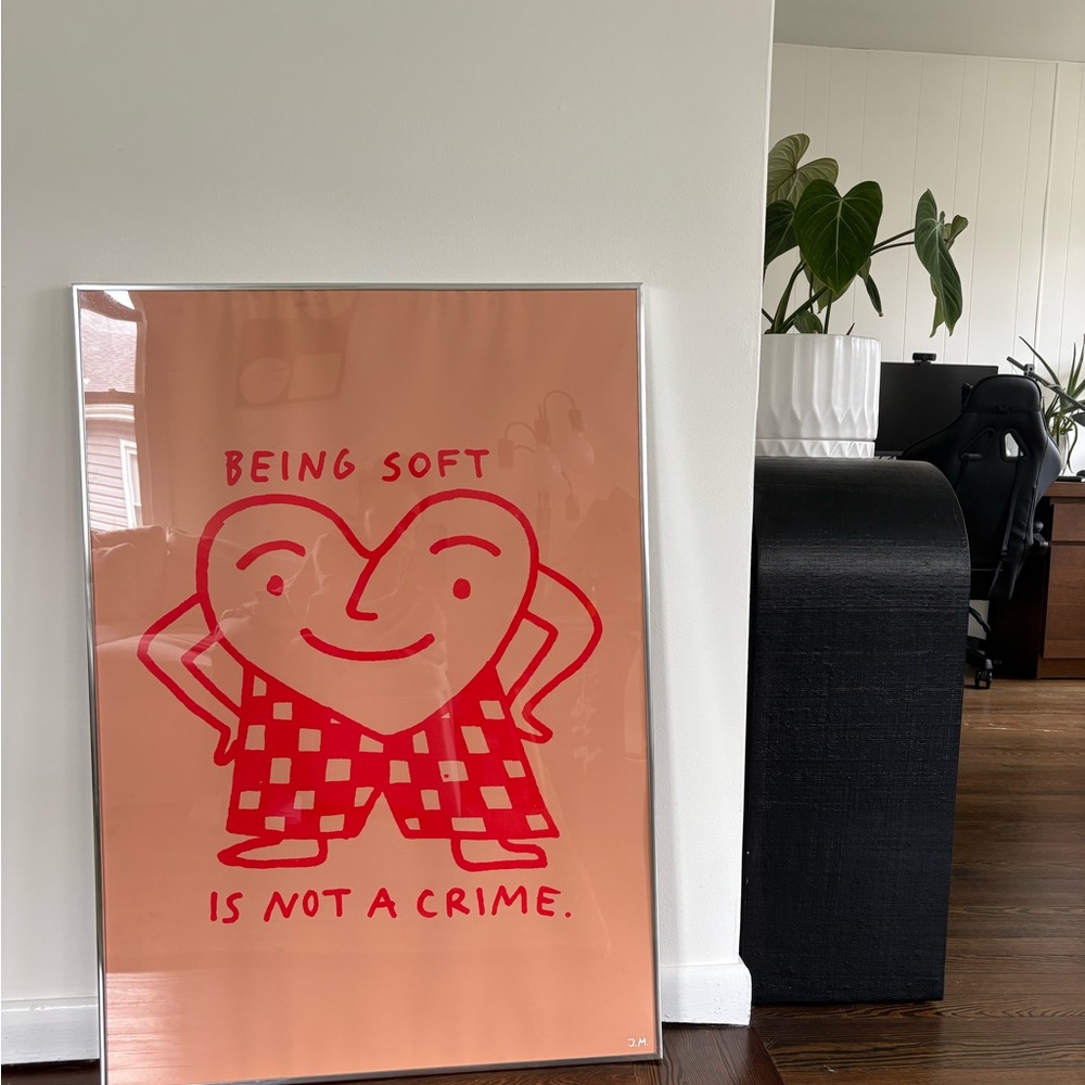 Red and Pink Art Print